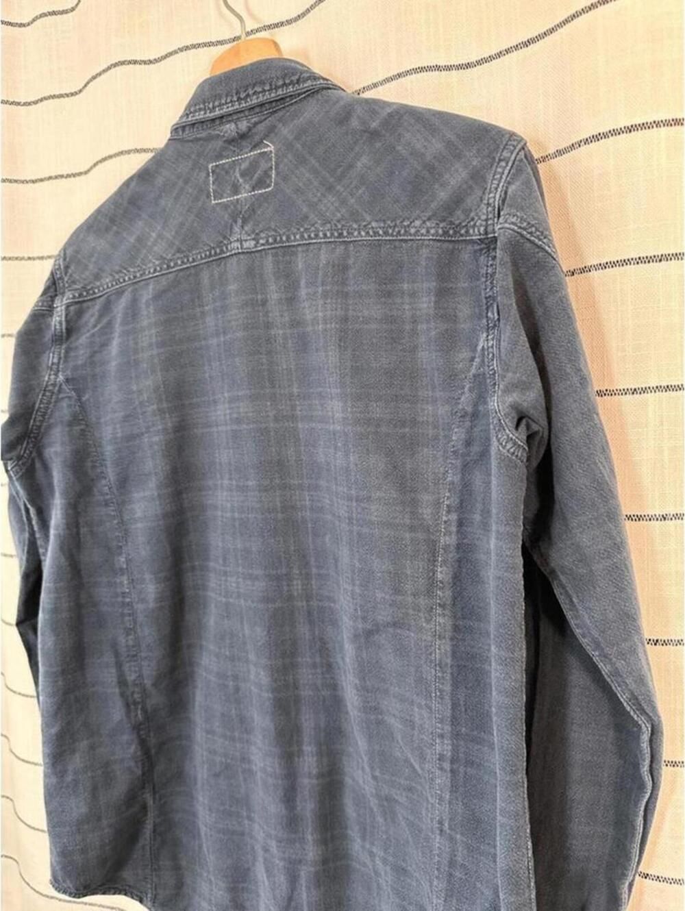 Rag & Bone Jean Blue Button-Down Shirt Size S Country-Coded Minimalist - Picture 10 of 12